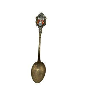 Vintage Collectible Hamburg Souvenir Spoon With Ornate Handle Design B71